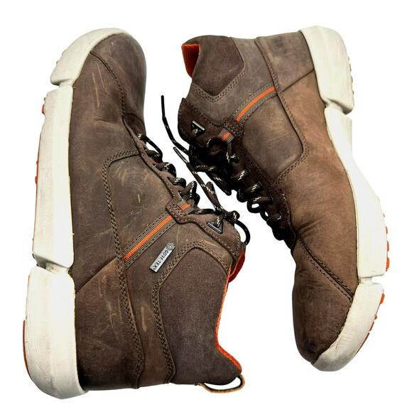 CLARKS Men's 12 Triman Up Gtx Brown Mushroom Combi Lea Hiking Boots Outdoor GORP - Picture 3 of 11